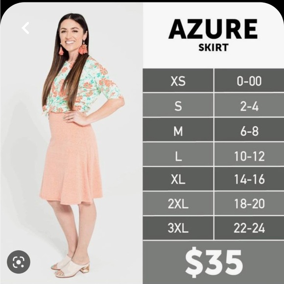 Lularoe Azure Skirt - Picture 10 of 10